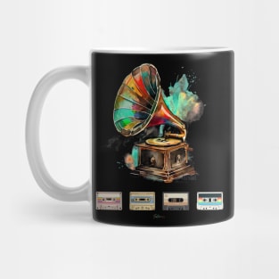 Retro music gramophone Mug